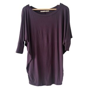 41 Hawthorn Women’s Dolman Jersey Knit Top Dark Purple